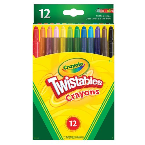 Crayola Twistable Crayon Assorted Colours Pack 12