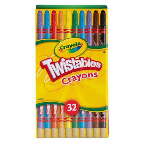 Crayola Twistable Crayon Deskpack Assorted Colours Pack 32
