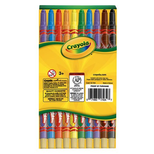 Crayola Twistable Crayon Deskpack Assorted Colours Pack 32