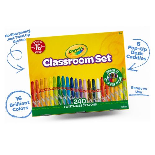 Crayola Twistable Crayon Classpack Assorted Colours Pack 240