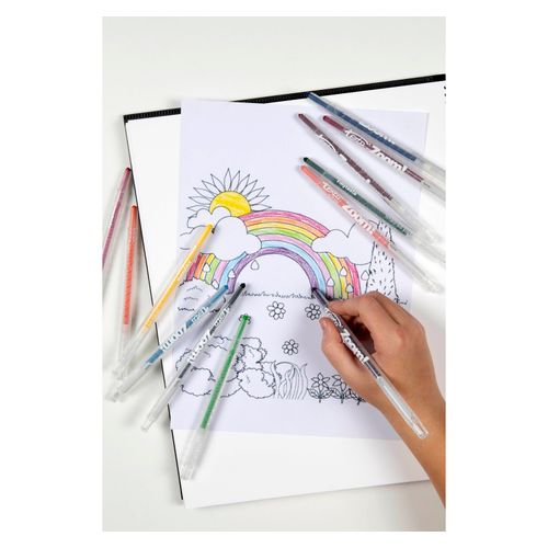 Texta Zoom Twist Crayons Assorted Wallet 12
