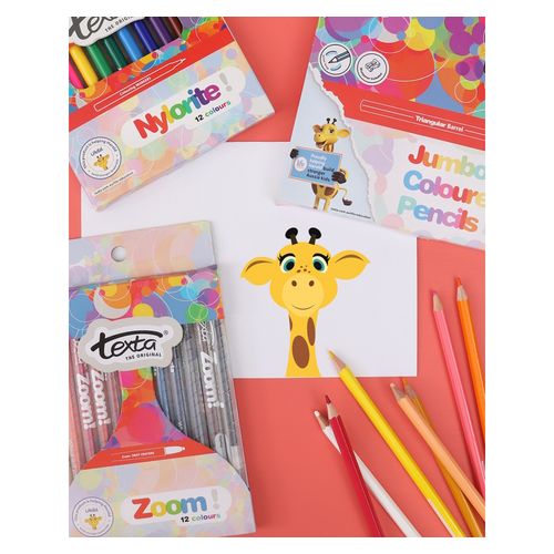 Texta Zoom Twist Crayons Assorted Wallet 12