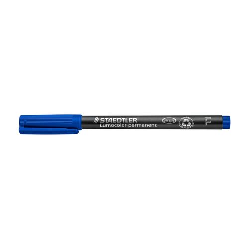 Staedtler Lumocolor Permanent Fine Marker 318 Blue Box 10