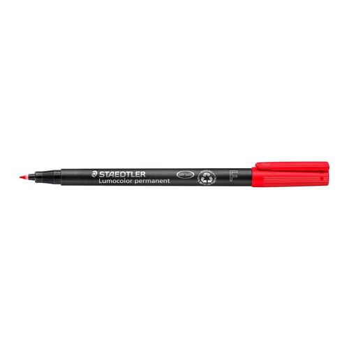 Staedtler Lumocolor Permanent Fine Marker 318 Red Box 10