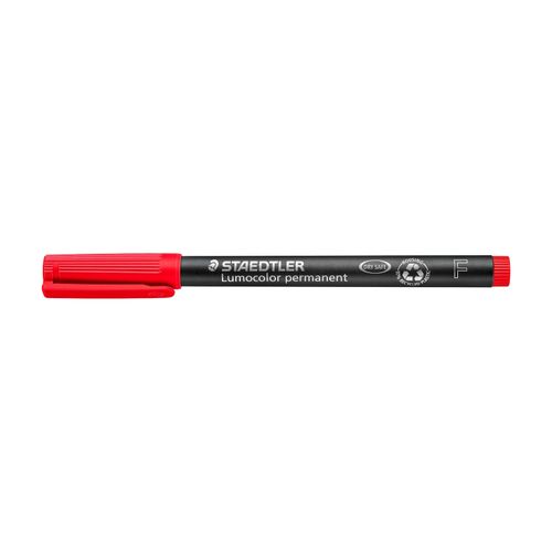 Staedtler Lumocolor Permanent Fine Marker 318 Red Box 10