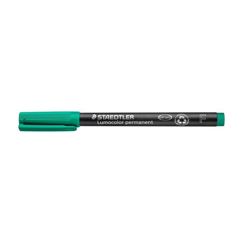 Staedtler Lumocolor Permanent Fine Marker 318 Green Box 10