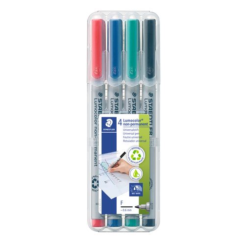Staedtler Lumocolor Non Permanent Fine Marker 316 Wallet 4