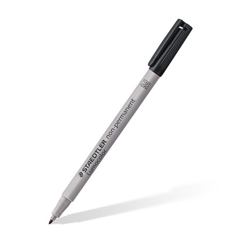 Staedtler Lumocolor Non Permanent Medium Marker 315 Black - Sold Each (10 Per Box)
