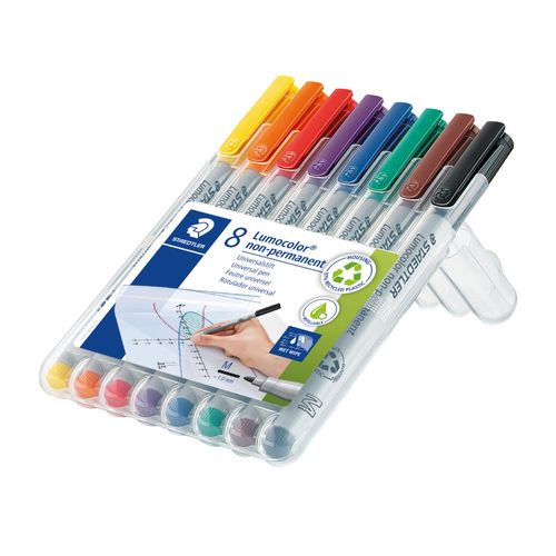 Staedtler Lumocolor Non Permanent Medium Marker 315 Wallet 8