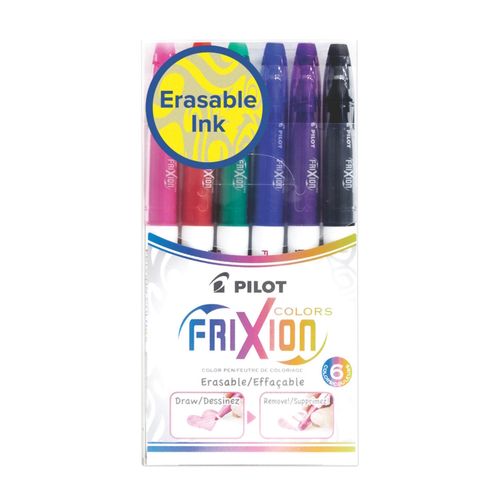 Pilot Frixion Colors Erasable Marker Assorted Set 6