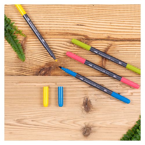Staedtler Double Ended Watercolour Brush Pen 3001 Wallet 18