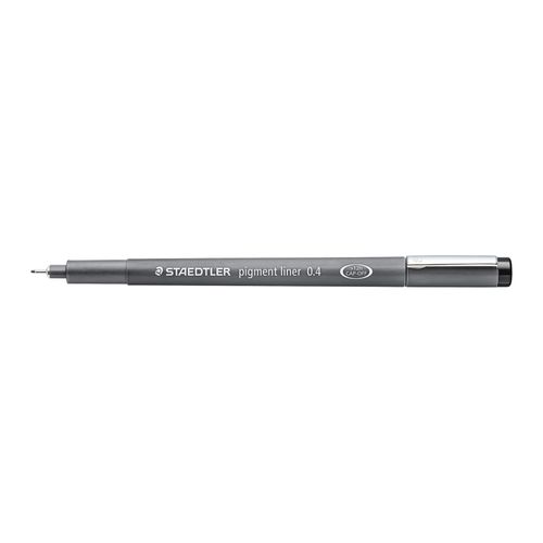 Staedtler Pigment Liner 0.4mm Black 308 04-9 Box 10