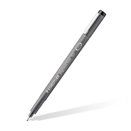 Staedtler Pigment Liner 0.5mm Red 308 05-2 Box 10