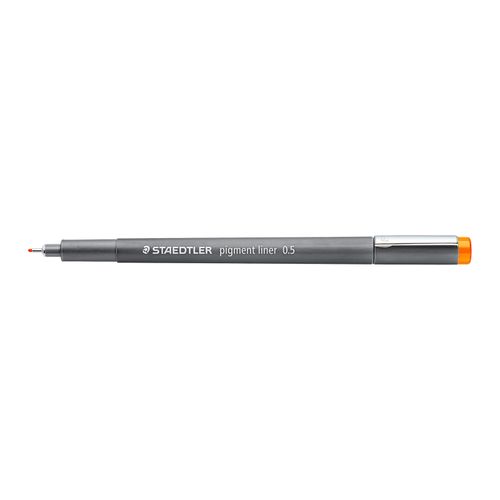Staedtler Pigment Liner 0.5mm Orange 308 05-4 Box 10