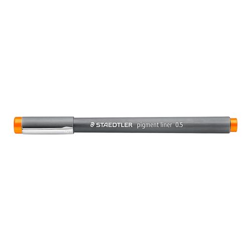 Staedtler Pigment Liner 0.5mm Orange 308 05-4 Box 10