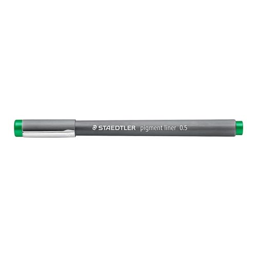 Staedtler Pigment Liner 0.5mm Green 308 05-5 Box 10
