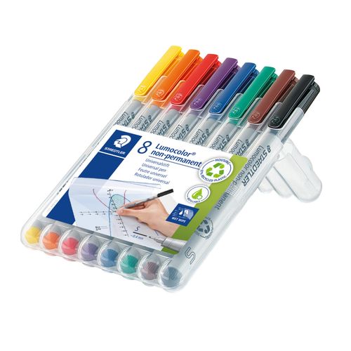 Staedtler Lumocolor Non Permanent Super Fine Marker 311 Wallet 8