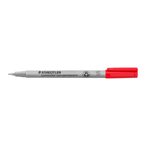 Staedtler Lumocolor Non Permanent Super Fine Marker 311 Red Box 10