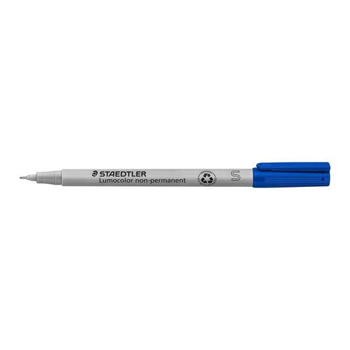 Staedtler Lumocolor Non Permanent Super Fine Marker 311 Blue Box 10