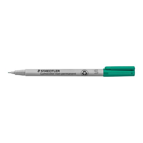 Staedtler Lumocolor Non Permanent Super Fine Marker 311 Green Box 10