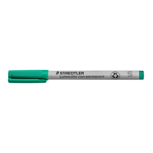 Staedtler Lumocolor Non Permanent Super Fine Marker 311 Green Box 10