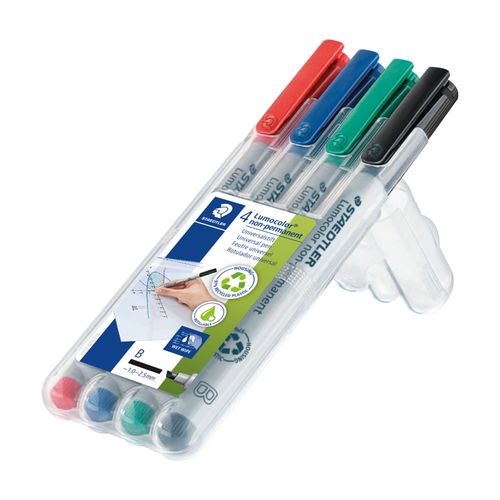 Staedtler Lumocolor Non Permanent Broad Marker 312 Wallet 4
