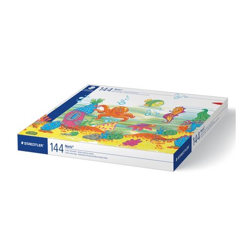 Staedtler Noris Club Jumbo Colouring Markers 340 C144 Class Pack Assorted Box 144
