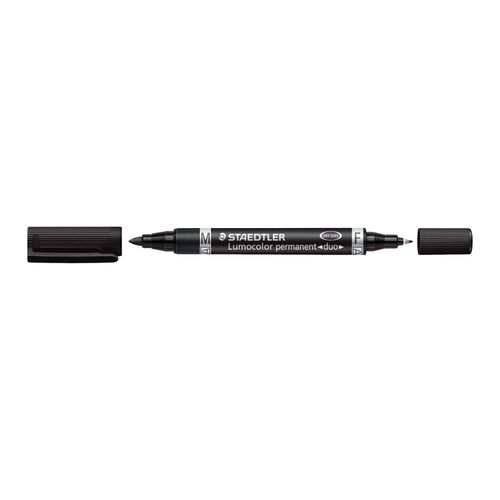 Staedtler 348 Permanent Twin Tip Marker Black Box 10