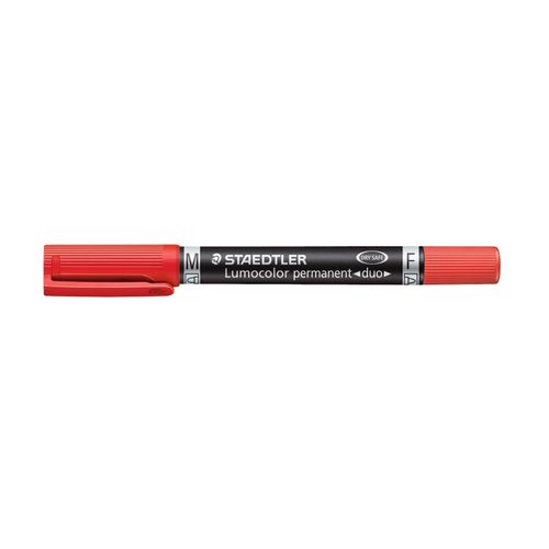 Staedtler 348 Permanent Twin Tip Marker Red Box 10