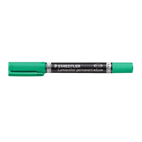 Staedtler 348 Permanent Twin Tip Marker Green Box 10