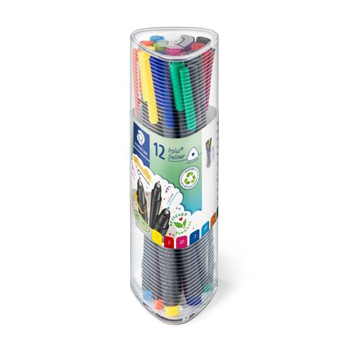 Staedtler Triplus Fineliner Pen Tub Of 12 Assorted Colours 334 PR12
