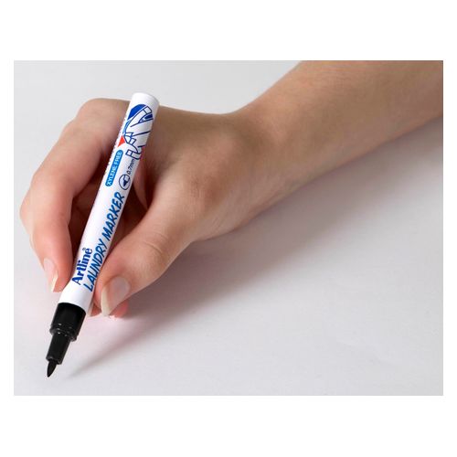 Artline 750 Laundry Marker 0.7mm Bullet Nib Black - Sold Each (12 per Box)