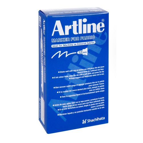 Artline 750 Laundry Marker 1.2mm Bullet Nib White - Sold Each (12 per Box)