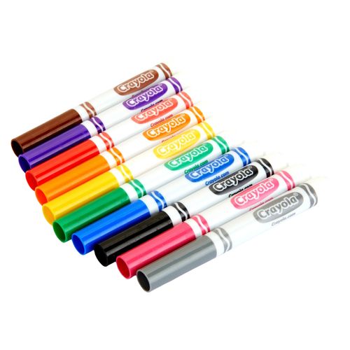 Crayola Coloured Markers Classic Broadline Assorted Pack 10