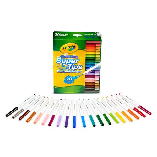 Crayola Washable Super Tip Markers Assorted Pack 20
