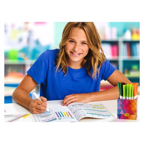 Crayola Washable Super Tip Markers Deskpack Assorted Pack 40