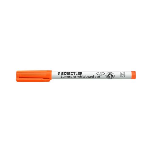 Staedtler Lumocolor 301 Whiteboard Marker Bullet Orange Box 10