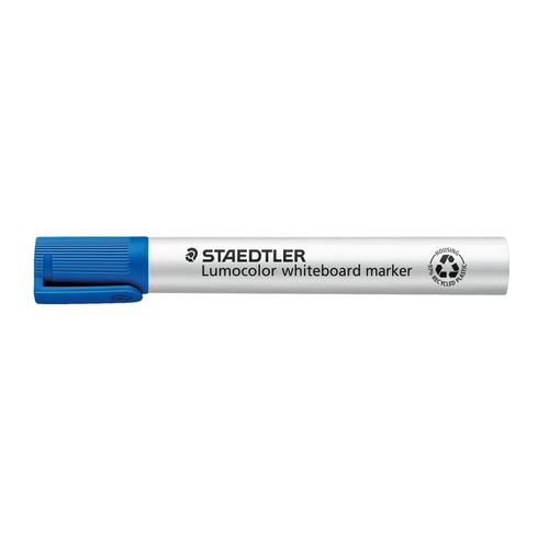 Staedtler Lumocolor 351B Whiteboard Marker Chisel Blue - Sold Each (10 per box)
