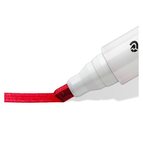 Staedtler Lumocolor 351B Whiteboard Marker Chisel Red - Sold Each (10 per box)