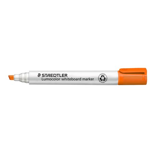 Staedtler Lumocolor 351B Whiteboard Marker Chisel Orange - Sold Each (10 per box)