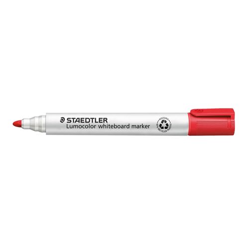 Staedtler Lumocolor 351 Whiteboard Marker Bullet Red - Sold Each (10 per box)