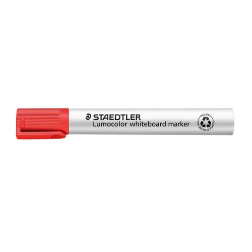 Staedtler Lumocolor 351 Whiteboard Marker Bullet Red - Sold Each (10 per box)