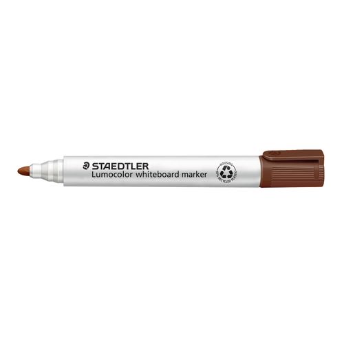 Staedtler Lumocolor 351 Whiteboard Marker Bullet Brown - Sold Each (10 per box)