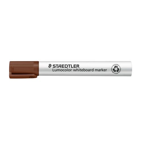 Staedtler Lumocolor 351 Whiteboard Marker Bullet Brown - Sold Each (10 per box)