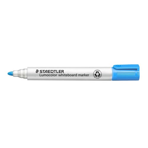 Staedtler Lumocolor 351 Whiteboard Marker Bullet Light Blue - Sold Each (10 per box)