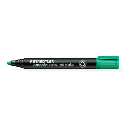 Staedtler 352 Permanent Marker Bullet Green - Sold Each (10 per Box)