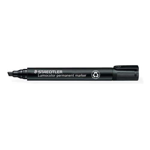 Staedtler 350 Permanent Marker Chisel Black - Sold Each (10 per Box)