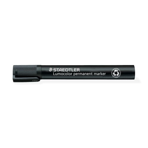 Staedtler 350 Permanent Marker Chisel Black - Sold Each (10 per Box)