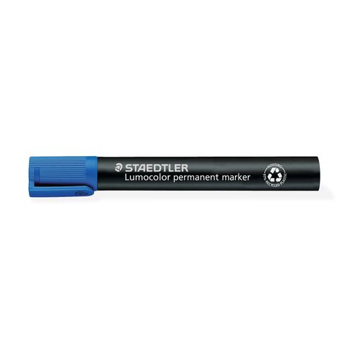 Staedtler 350 Permanent Marker Chisel Blue - Sold Each (10 per Box)