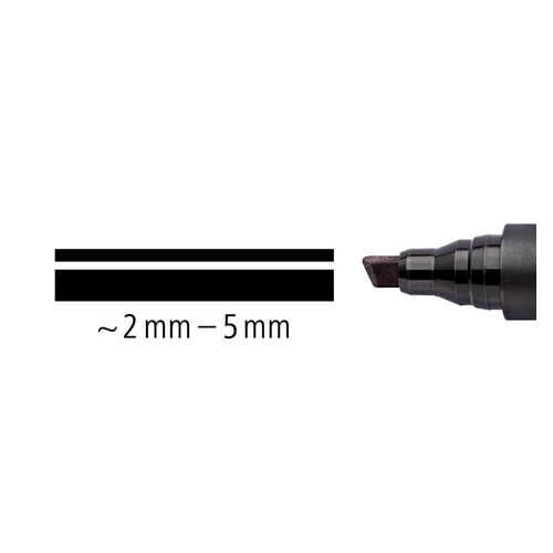 Staedtler 350 Permanent Marker Chisel Blue - Sold Each (10 per Box)